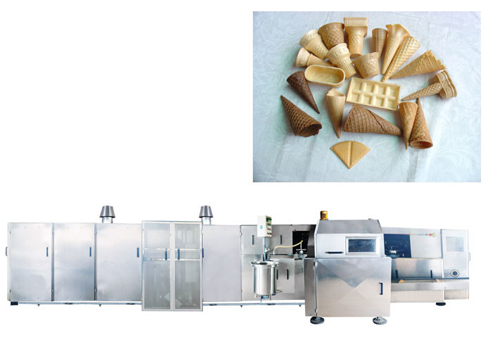 Мороженое конуса вафли изготовляя оборудование, производственный процесс мороженого большой емкости