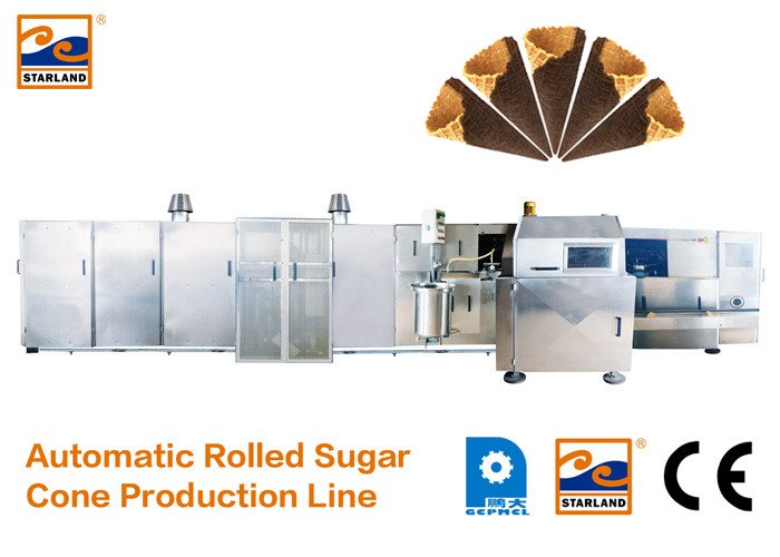 Полноавтоматическая производственная линия конуса сахара для делать одобренный КЭ чашки вафли/шара