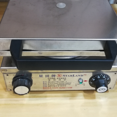 Коммерческий Конусный Бейкер Полуавтоматическое управление с 290 W * 400 D * 180 H мм Спецификации