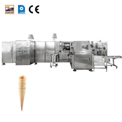 Производственная прямая полностью автоматическая Barquillo Cone Baker Biscuit Maker Machine
