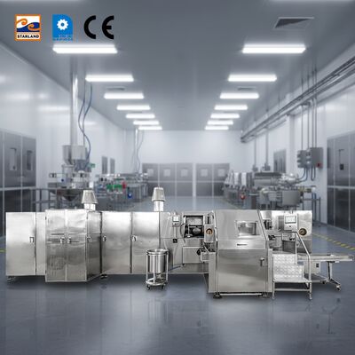 Линия сборки для производства вафельных конусов Barquillo, разработанная для производства вафельных конусов Barquillo, обеспечивающая высокую производительность и эксплуатацию