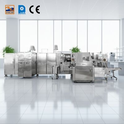 Производственная линия роликового сахарного конуса 1,5 кВт Идеальное решение для автоматизированного производства конуса Баркильо