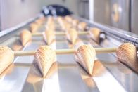 Коммерчески линия производственного процесса производства сахара конуса вафли мороженого 2.0hp 1.5kw