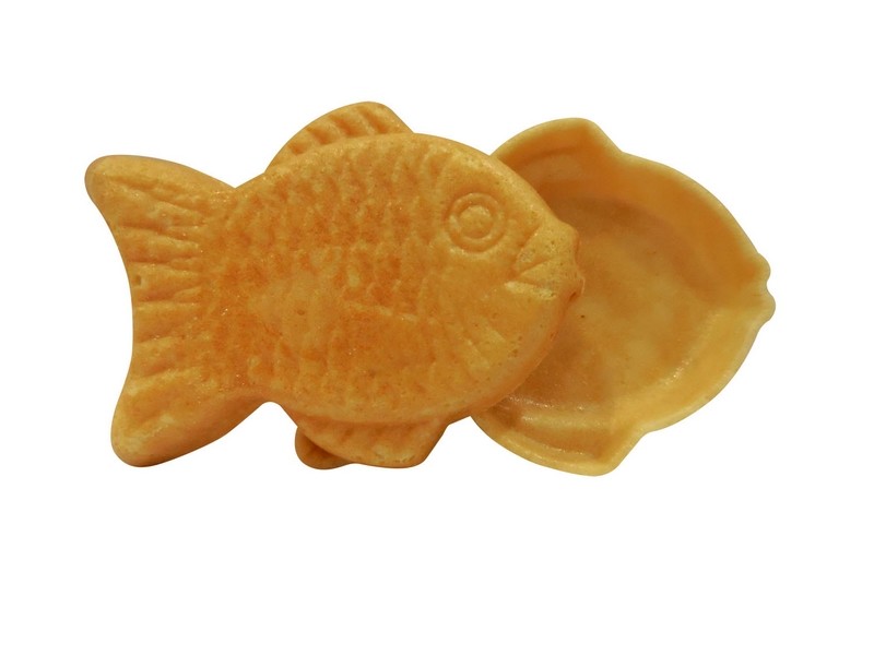 Конус мороженого вафли рыб форменный, цвет конусов сахара шоколада золотой