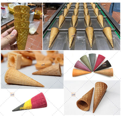 Конус вафли мороженого легкой закускы делая машину 5400Cones/Hour