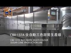 Три цветных конуса сахара